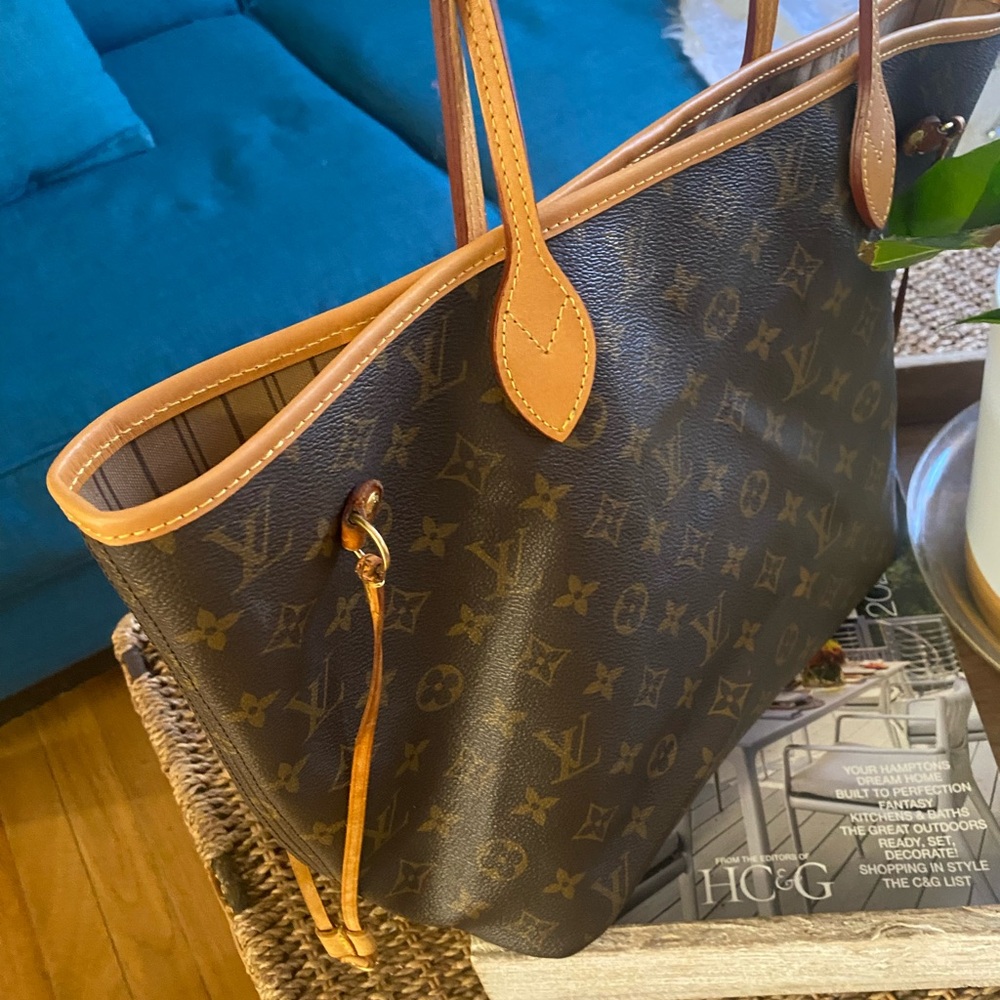Brown Monogram Tote Bag Neverfull MM - Picture 4 of 16